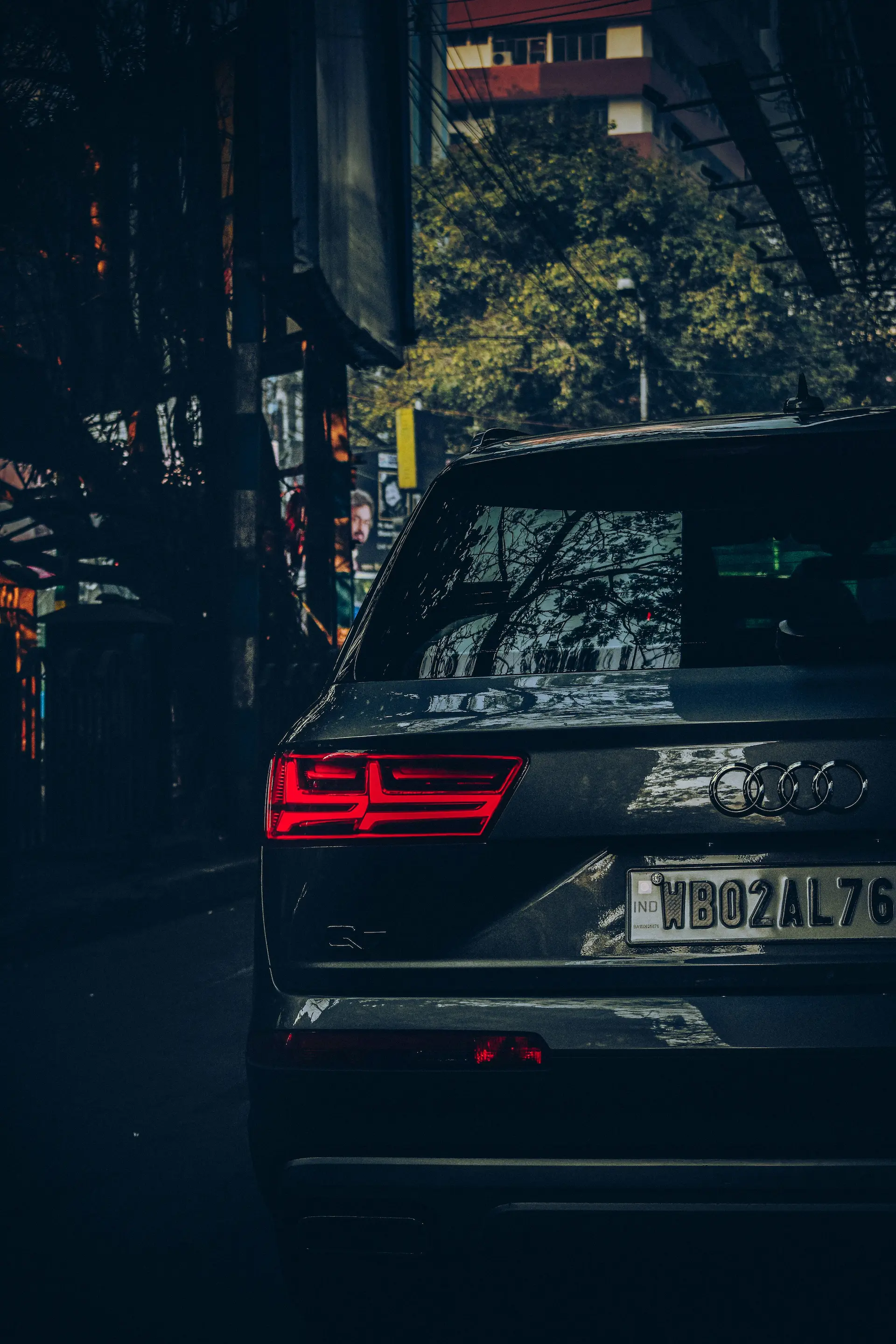 Audi Q7 with towbar fitted